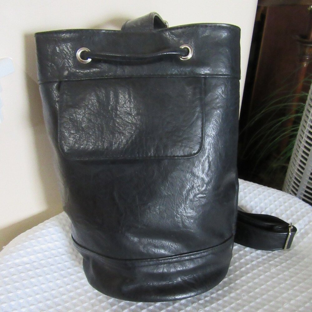 Black Medium Size Back Pack Purse